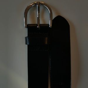 Linea Pelle black leather belt